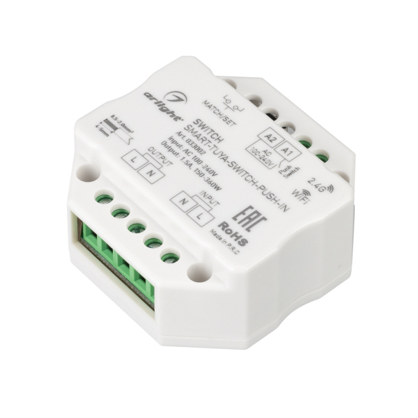 Контроллер выключатель SMART TUYA SWITCH PUSH IN 5 лет Контроллер выключатель SMART TUYA SWITCH PUSH IN 5 лет